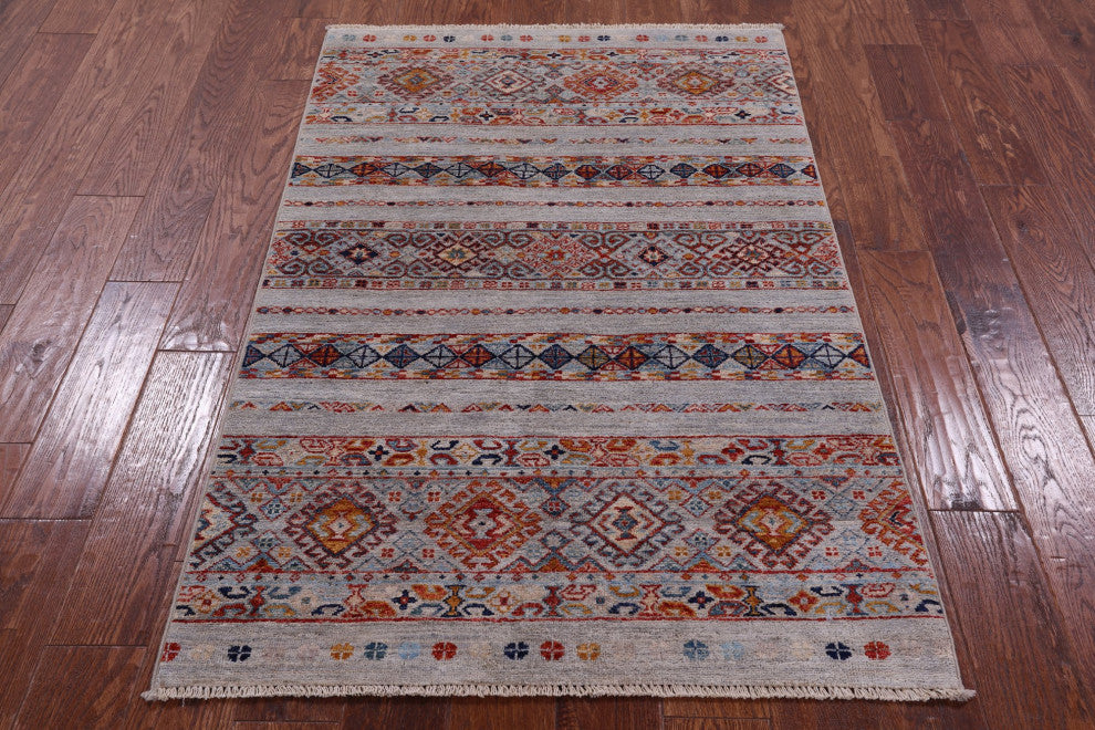 Handmade Super Kazak Khorjin Rug 3' 2" X 5' 0" Q11071