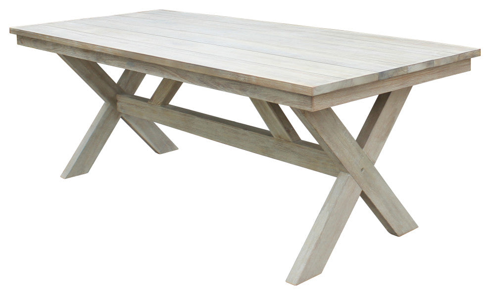 Santino 7-Piece Outdoor Dining Set, Table & 6 Wood/Aluminum/Rope Chairs