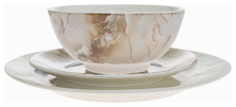 Clarion 12 Piece Dinnerware Set, Service for 4