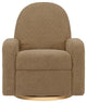Nami Electronic Recliner and Swivel Glider Recliner, Boucle With USB port, Cortado Shearling With Light Wood Base