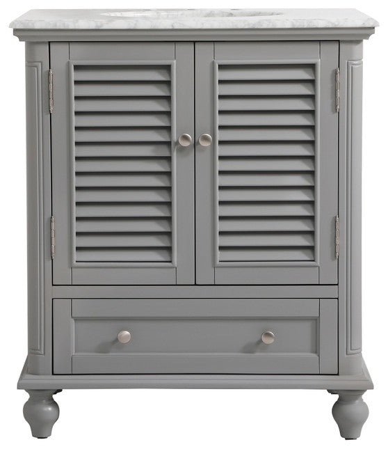 Home Living 30" Single Bathroom Vanity, Gray