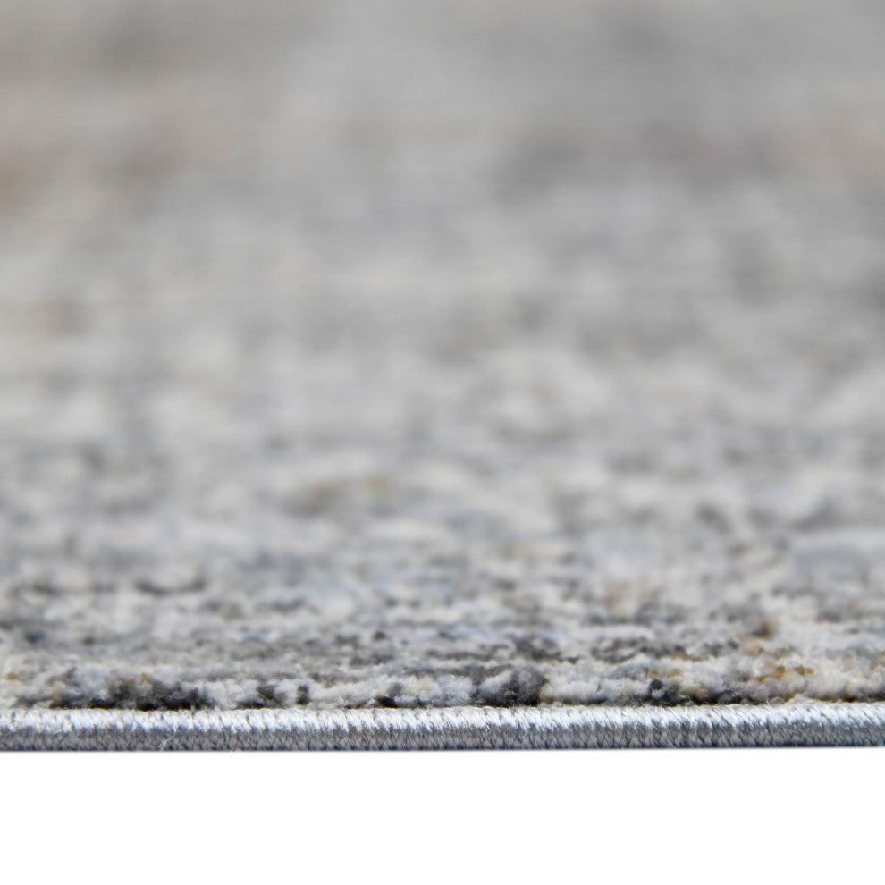 Vermont Erysse Runner, Gray, 2'7" x 8', Abstract