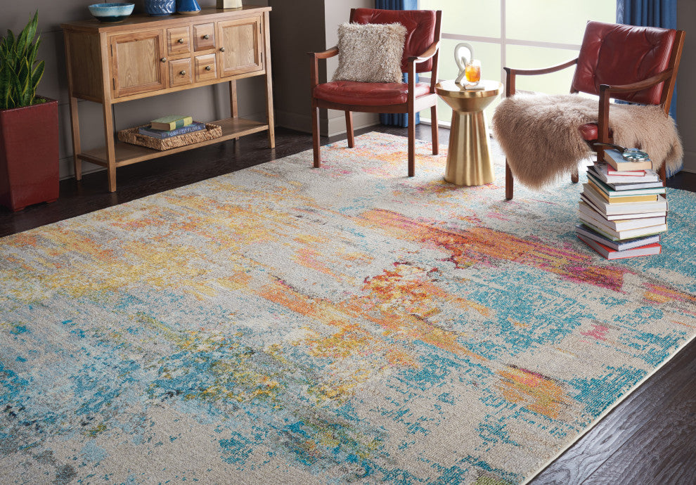 Nourison Celestial 9' x 12' Sealife Modern Indoor Area Rug