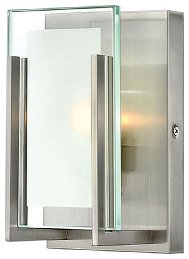 Hinkley Latitude Small Single Light Vanity, Brushed Nickel