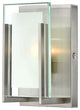 Hinkley Latitude Small Single Light Vanity, Brushed Nickel