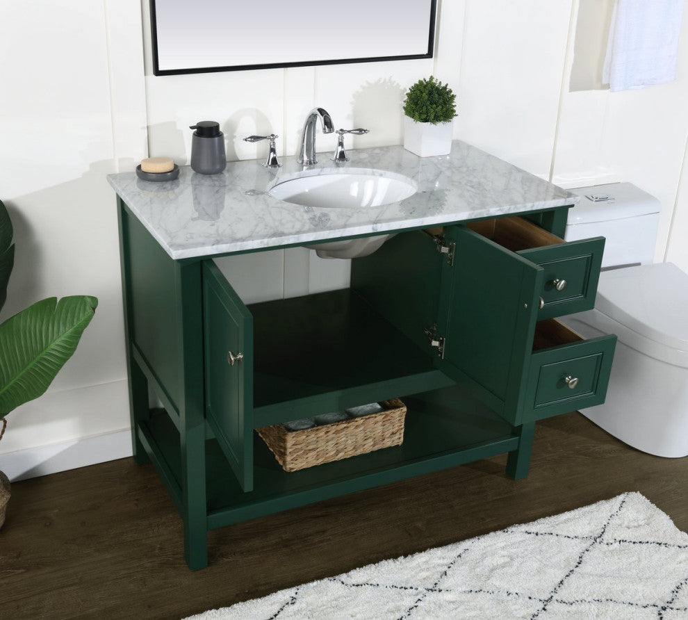 Matilda 42" Single Bathroom Vanity, Green