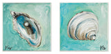 "Mollusks 2pc" 12x12, 2pc Wall Plaque Art Set