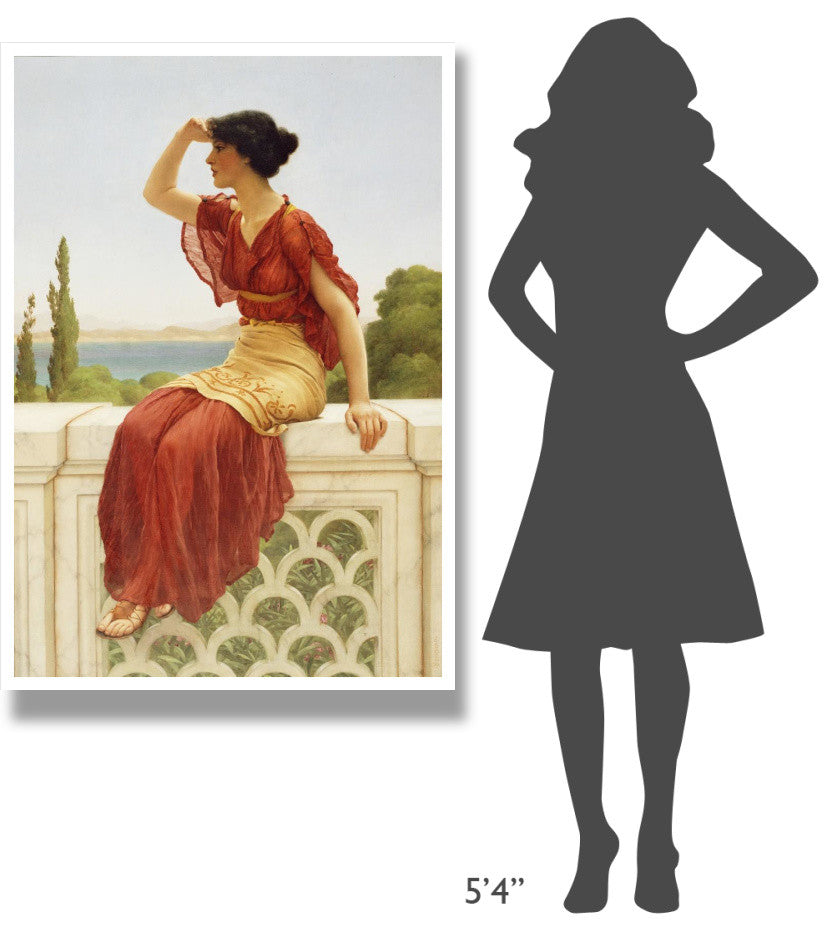 "The Signal" Digital Paper Print by John William Godward, 34"x50"