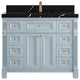 Paris 42" Single Sink Bathroom Vanity, Blue Heather 2" Calacatta Black