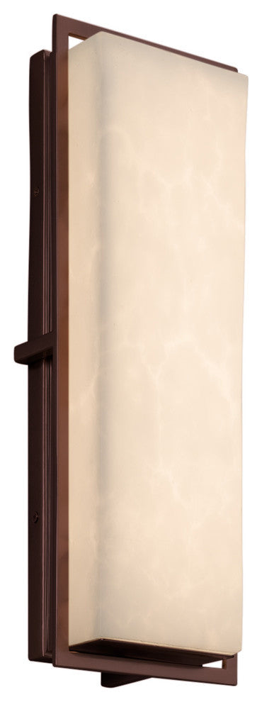 AVALON Large LED Outdoor Wall Sconce - Rect
