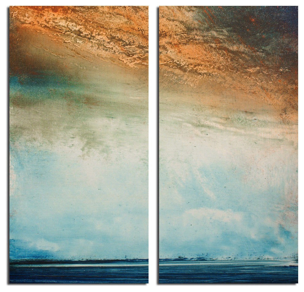Abstract BXXVI Landsape Canvas Wall Art, 2-Piece Set