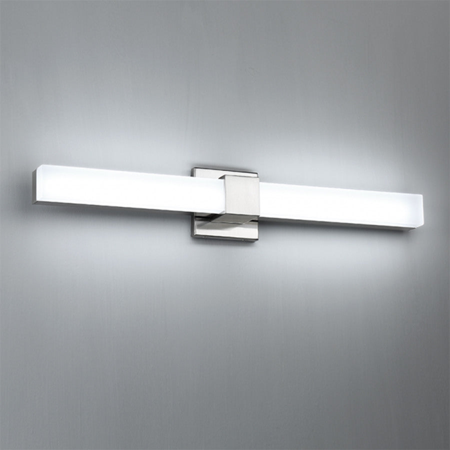 Esprit 26" LED Bathroom Vanity & Wall Light 3000K, Brushed Nickel