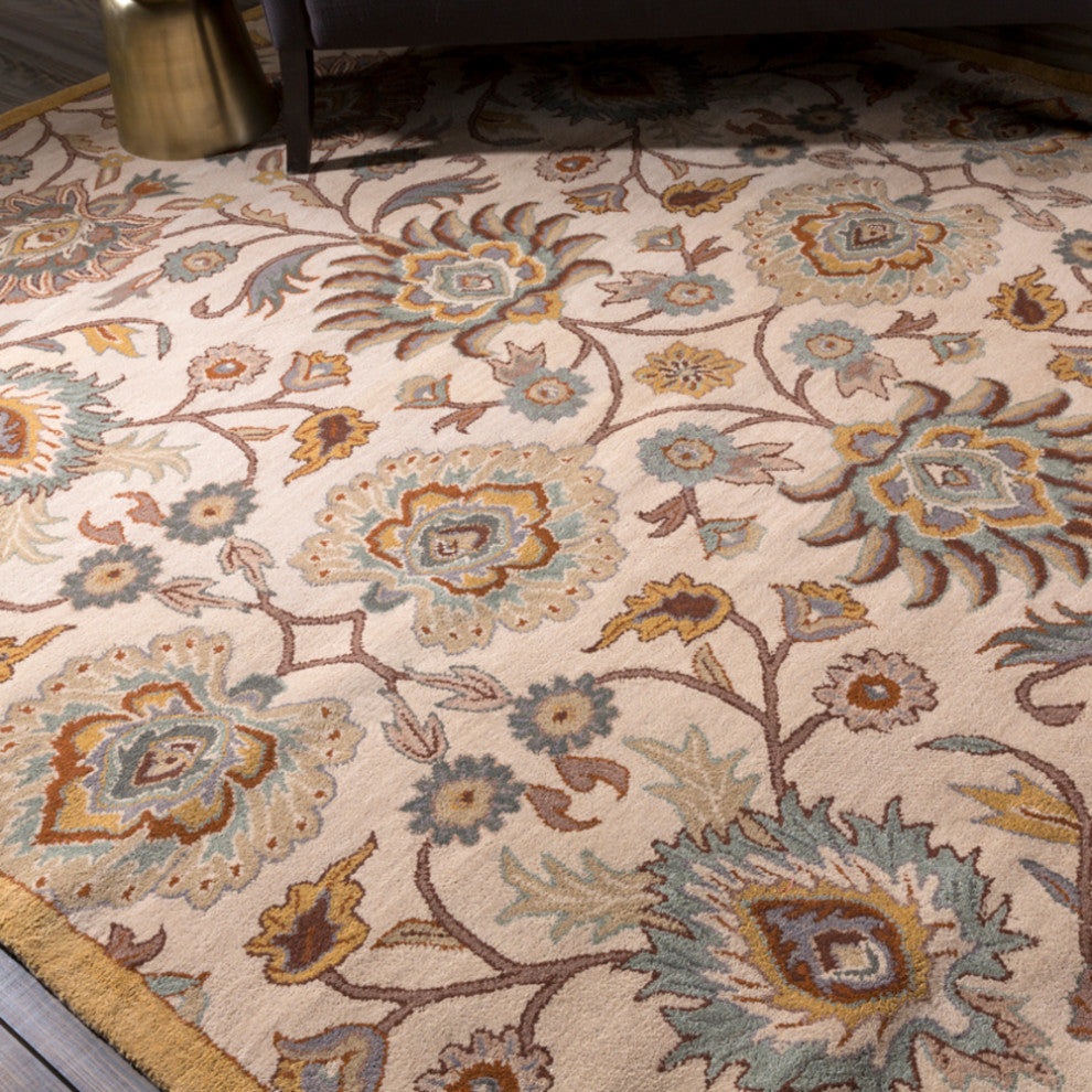 Surya Caesar CAE-1012 Traditional Area Rug, Medium Gray, 3' x 12' Runner