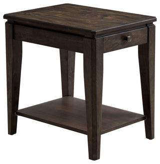 Kauai 18" Wide Chairside Table, Brushed Mango Wood