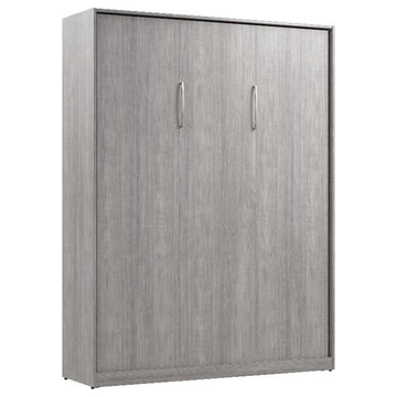 Bestar USA Claremont Engineered Wood Queen Murphy Bed in Gray