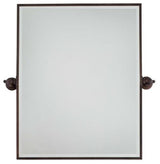 Minka Lavery XL Rectangle Beveled Mirror Brushed Bronze Plated 29.5"x3.75"x30.3"