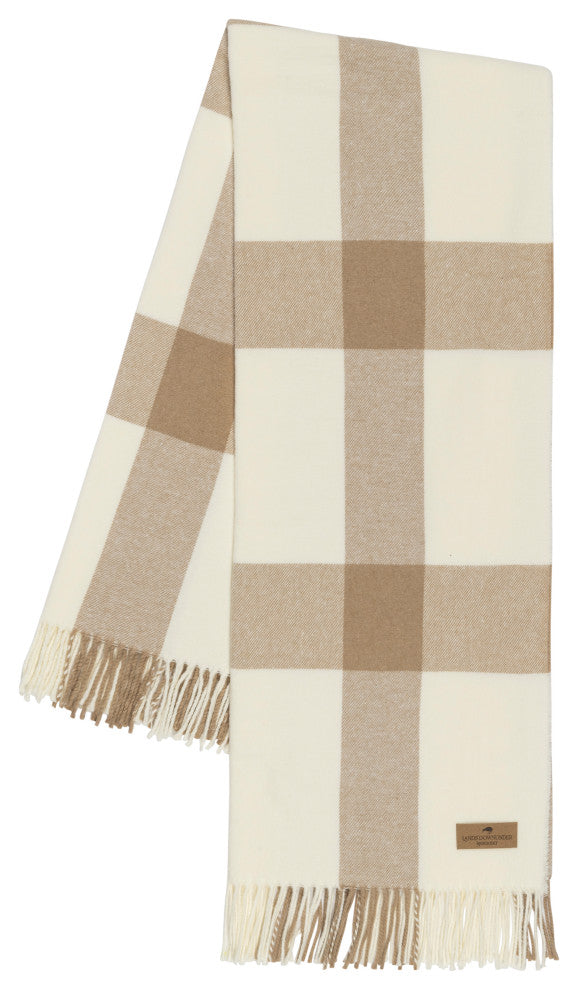Wellington Plaid Throw, Dune