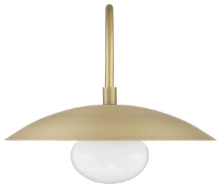 Declan Modern Disc Satin Brass 12" Wall Sconce Light