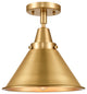 Innovations 447-1C-SG-M10-SG-LED Briarcliff 1 Light Flush Mount, Satin Gold