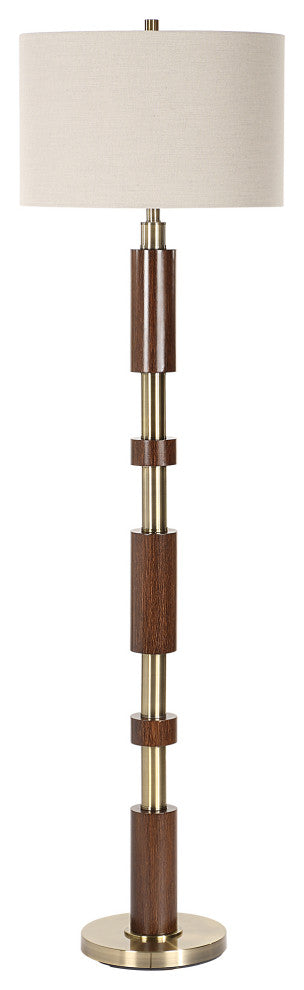 Uttermost Stacked Wooden Floor Lamp