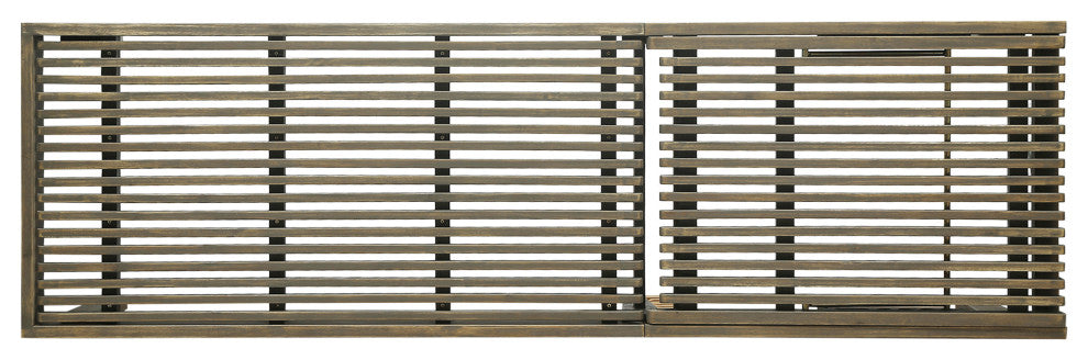 Addisyn Outdoor Wooden Chaise Lounge, Set of 2, Gray Finish