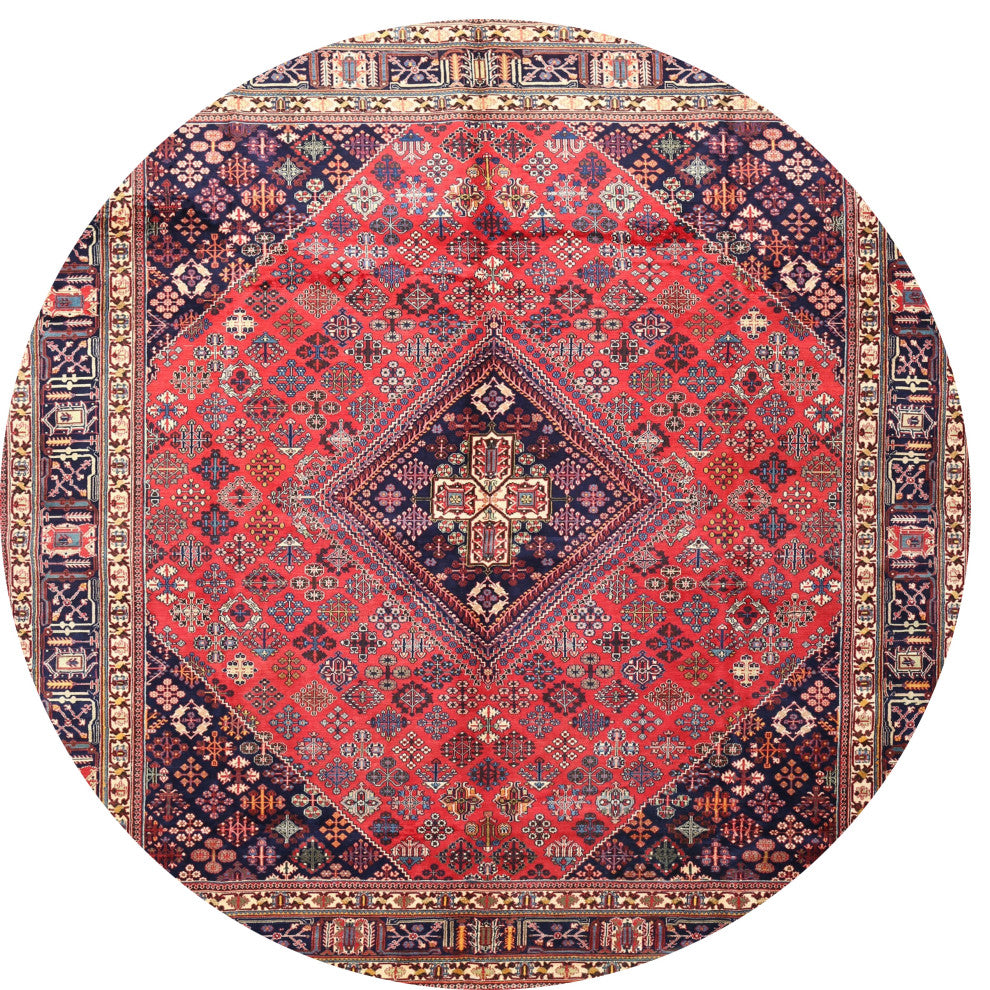 Ahgly Company Indoor Round Traditional Area Rugs, 4' Round