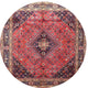Ahgly Company Indoor Round Traditional Area Rugs, 4' Round