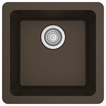 Karran USA QU-690 Quartz QU 16-5/8" Undermount Single Basin - Brown