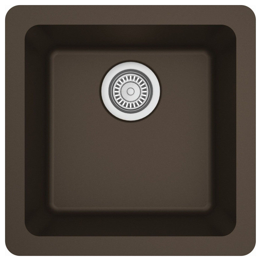 Karran USA QU-690 Quartz QU 16-5/8" Undermount Single Basin - Brown