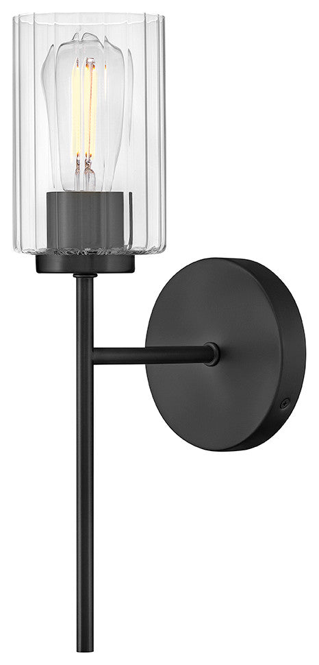 Lark Leta Medium Single Light Sconce, Black
