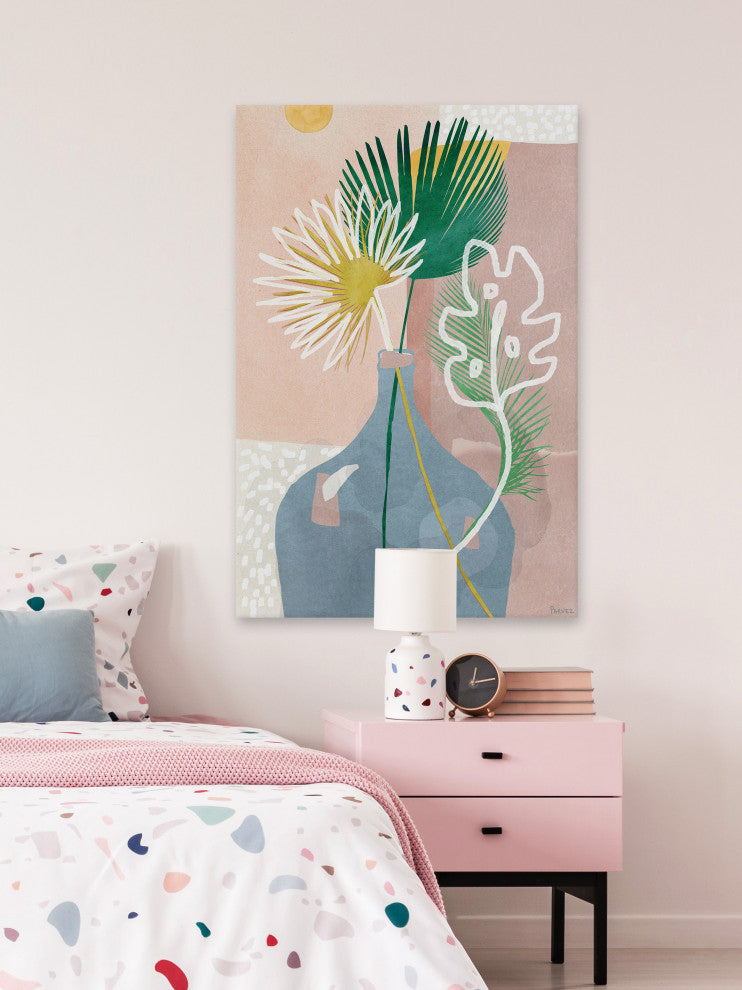 "Fan Leaf" Painting Print on Wrapped Canvas