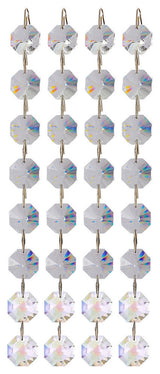 Milieu 1-Light Modern Mini-Pendant by Allegri, Firenze Crystal Blue