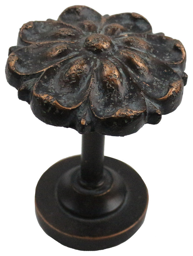 Petals Medallion Drapery Holdback, Pompeii Bronze