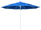 11' Fiberglass Umbrella With White Frame, Royal Blue, 11'
