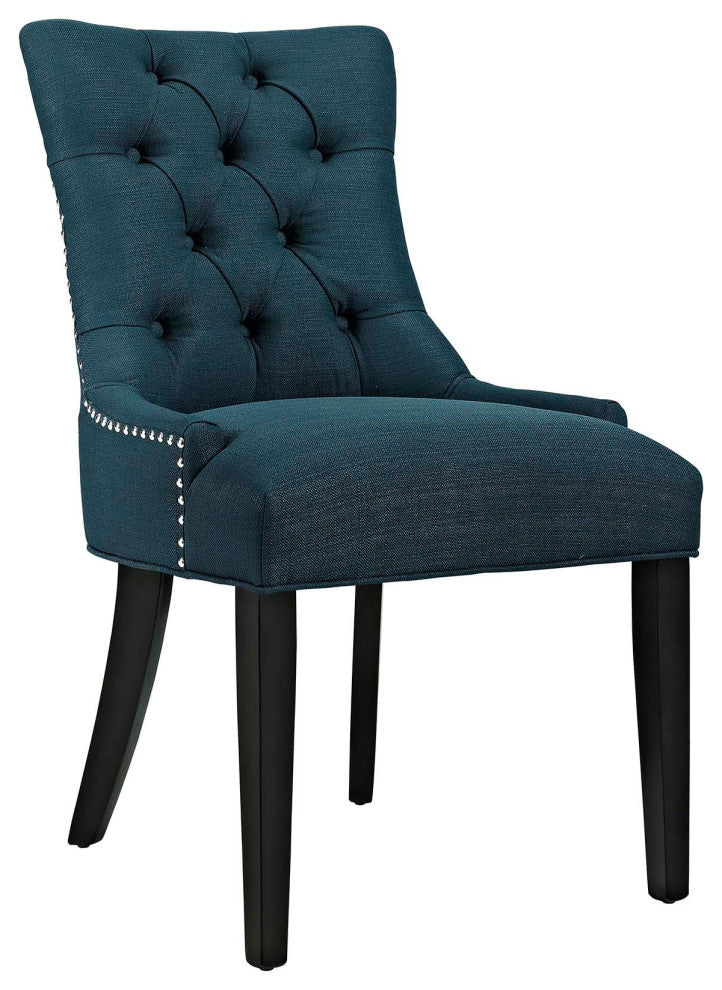 Modern Azure Regent Fabric Dining Chair
