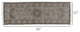 8' Brown Dhurrie Runner Rug
