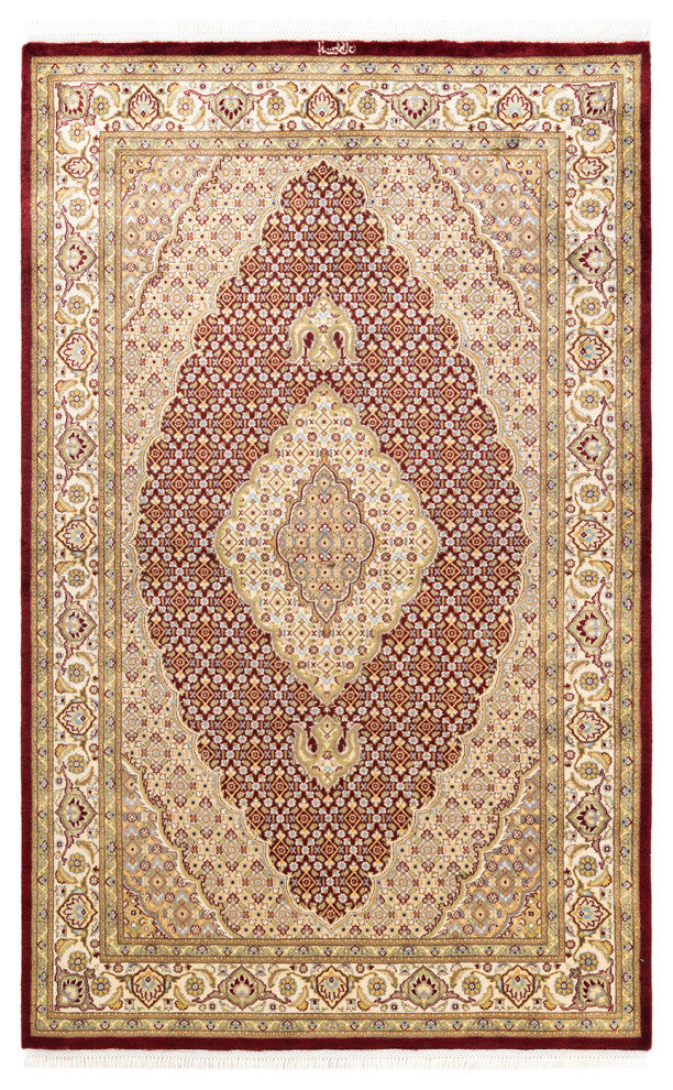 Mogul, One-of-a-Kind Hand-Knotted Area Rug Red, 4'8"x7'5"