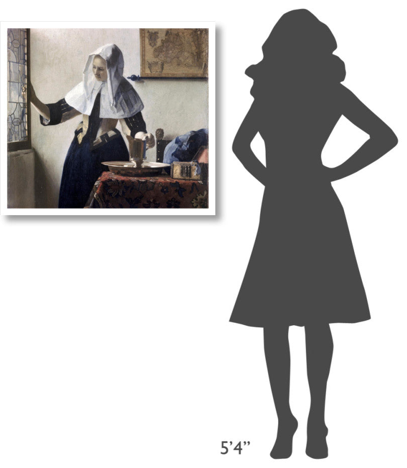 "Woman with a Water Jug - Detail" Print by Johannes Vermeer, 32"x29"