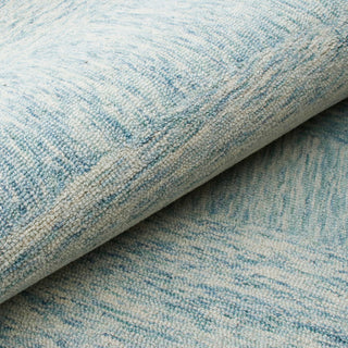 Estelle Modern Blue Abstract Hand-Tufted Wool Area Rug, 9' X 12'