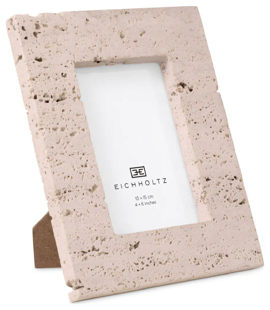 Modern Minimalist Picture Frame, Set of 4, Eichholtz Casale, 7x9", Light Brown