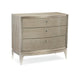 Rise And Shine Silver Maple 3-Drawer Nightstand