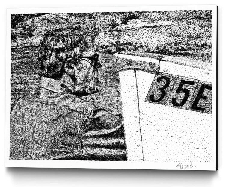 "Skipper" Museum Mounted Canvas Print, 28"x22"