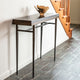 Wick 42" Console Table, Dark Smoke Finish, Maple Espresso Accents