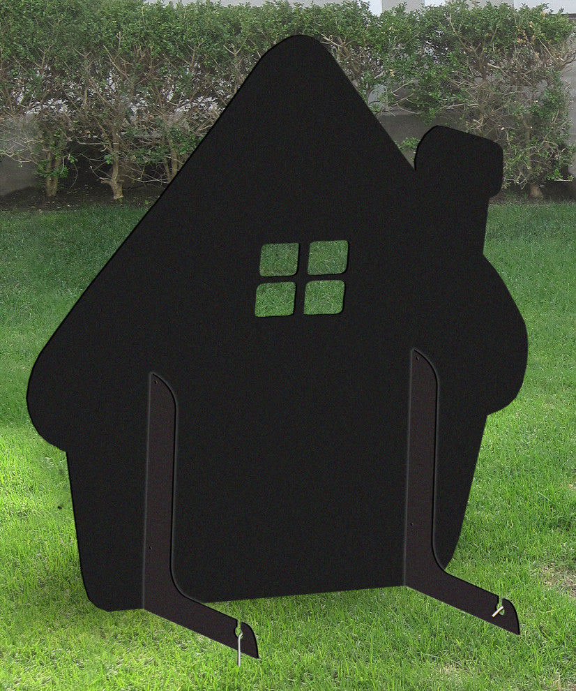 Gingerbread House Freestanding Wooden Lawn Decor