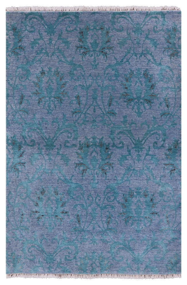 4' 2" X 6' 1" William Morris Hand-Knotted Wool Rug Q5891