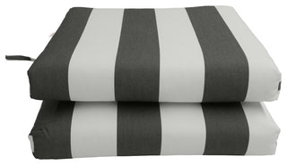 Sunbrella Designer Seat Cushions-Knife Edge 2 Pack, Cabana Classic