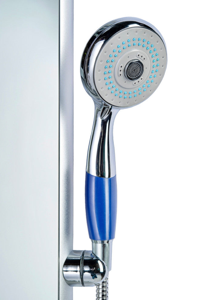 Blue Ocean 52" Aluminum SPA392M Shower Panel Tower with Rainfall Shower Head
