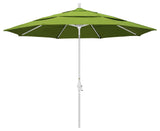 11' Aluminum Umbrella Collar Tilt Matted White, Macaw