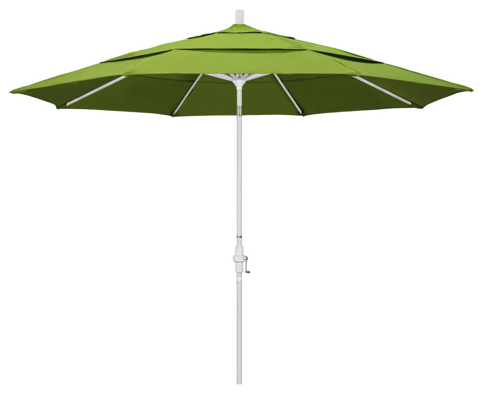 11' Aluminum Umbrella Collar Tilt Matted White, Macaw