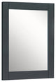 24" Wood Frame Mirror, Dark Gray